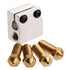 Dophee Volcano Nozzle 3D Printer Extruder Print Head + Heater Block Kit, 0.6/0.8/1/1.2mm