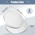 2 Pcs 1/8" x 4" Aluminum Disc Round Sheets, 6061 Aluminum Plates