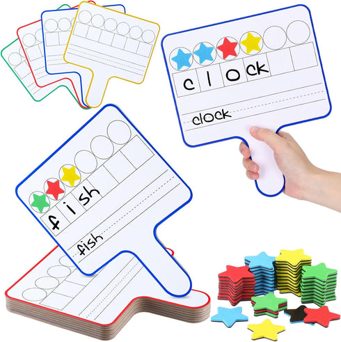 Seajan 12 Set Back to School Magnetic Dry Erase Board, Science of Reading Manipulatives for Preschool Classroom