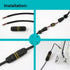 3 Pole Wire Connector Waterproof, IP68 External Electrical Junction Box, M20 for 5-12mm Wire Range (AC 450V, 24A), 2