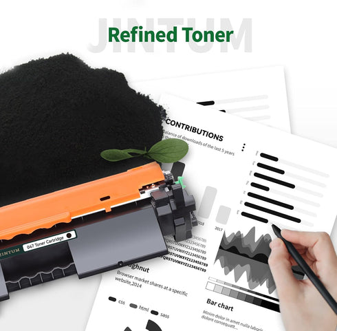 JINTUM 047 Compatible Toner Cartridge Replacement for Canon 047 for ImageCLASS LBP113W MF113W Series (Black, 2-Pack)
