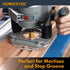 1/4 3/4" 1-1/4" (73066) POWERTEC Tungsten Carbide Tipped Double Flute Straight Router Bit, " Shank, Cutting Dia.