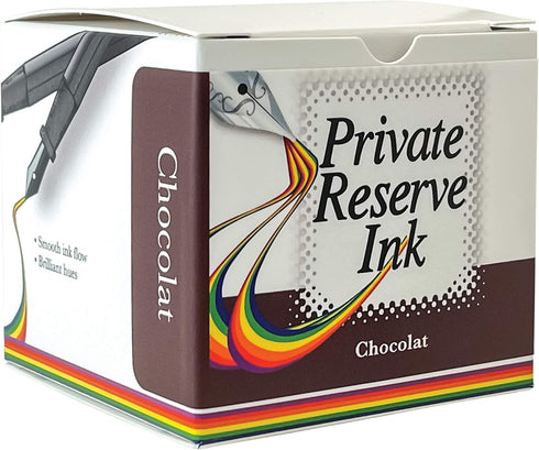 60ml Private Reserve Ink Chocolat Premium Fountain Pen Ink Bottle | Warm Brown with Fast-Drying Formula | Archival