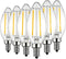 C35/Type B E12 Dimmable LED Filament Candle Bulb, 4W/40W Equivalent 2700K Warm