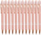 PASISIBICK 12 Pieces Rose Gold Ballpoint Pen with Stylus Tip, 2 in 1 Stylish Metal Pens for Touch Screens, 1.0 mm Black
