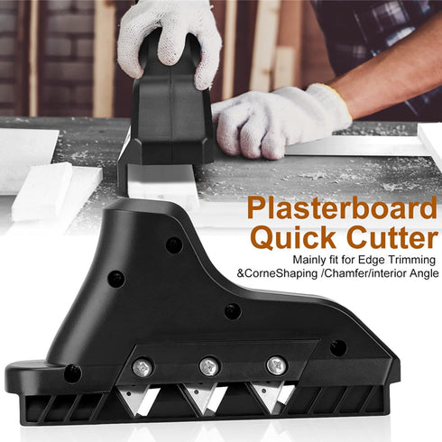 Plasterboard Fast Cutter, Gypsum Board Hand Plane Drywall Edge Chamfer Woodworking Tool