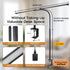 fuaoddda 10 5 LED Desk Lamp with Clamp, Double Head Adjustable Architect Light, Eye-Caring Monitor Desk Lamp for Home