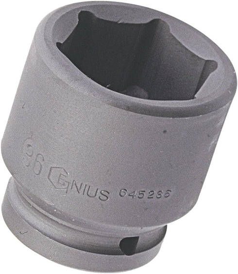 Genius Tools 3/4" Dr. 19mm Impact Socket (CR-Mo) - 645219 by GENIUS TOOLS