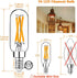 12 Pack Mlambert Dimmable T6 LED Bulbs, 4W (40W Equivalent), Clear E12 Edison Bulbs for Chandeliers