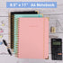 Spiral Notebook, College Ruled Journal, 8.5” x 11”, 300 Pages, Leather Writing Journal for Women Men