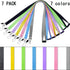 YOUOWO 7 Pack Lanyards for Keys ID Badge Holder Safety Breakaway Coloured Lanyard in Black Blue Yellow Green