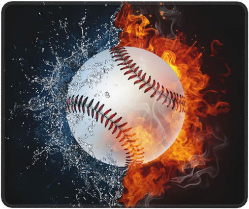 Baseball Mouse Pad for Boys Men, Cool Sports-Themed Non-Slip Rubber Base Gaming Mousepad