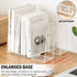 Clear Desktop Book Organizer, Creative Book Stand, Divider Bookshelf for Home School and Office, Pack of 2