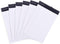 Mintra Office Legal Pads - BASIC WHITE 6pk, 5in x 8in, NARROW RULED, 50 Sheets per Notepad