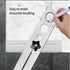 Ceramic Tile Hole Locator, Stainless Steel Universal Punching Tool for Wall Receptacle Outlet, Measuring Range