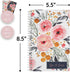 Mountain Floral 2-Pack Spiral Notebook Set, 120 College Ruled and Checklist Paper, 5.5" x 8.5"