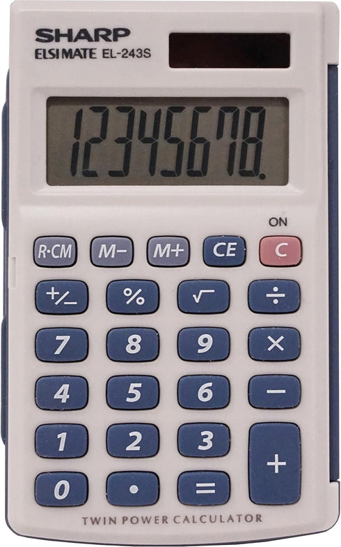 Sharp EL-243SB 8-Digit Pocket Calculator