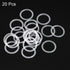 uxcell Silicone O-Rings, 15mm OD 12mm ID 1.5mm Width VMQ Seal Gasket for Compressor Valves Pipe Repair, White, Pack of 20