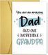 Qiliji Father's Day Card for Grandpa, Happy Father's Day Card from Kid, Grandpa