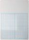 Flipside 1/2" Graph Dry Erase Board - 11" x 16" Single, White