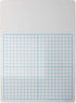 Flipside 1/2" Graph Dry Erase Board - 11" x 16" Single, White