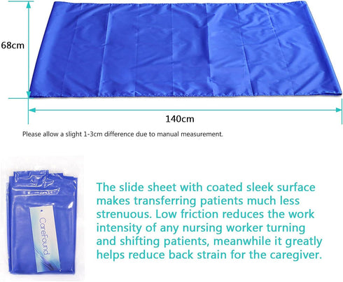 Lightweight Tear-Resistant Slide Sheet for Patient Care - Machine Washable & Sleek Surface