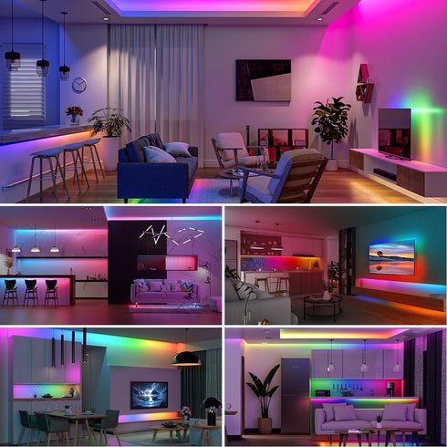 2835SMD WS2811 9.8FT DC24V 108LED/m 18Pixels/m 8mm BTF-LIGHTING IC RGB Chasing Color LED Strip Light Width Flexible