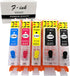 F-ink 5 Colors Empty Refillable Ink Cartridges - Replacement for Canon 280XXL 281XXL for Pixma Printers