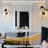 Hillsboro 5000mAh Dimming (Black-1PCS-3 Battery Operated Wall Sconces, Cordless Rechargeable Battery LED Wall Sconce