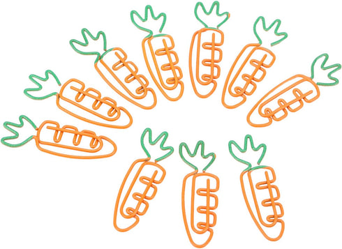 Paper Clip, 100 Pcs Metal Carrot Shaped Paperclips, Office Supply Accessories