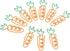 Paper Clip, 100 Pcs Metal Carrot Shaped Paperclips, Office Supply Accessories