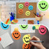 Gersoniel 10 Packs 3" Smile Sticky Notes, Round Smile Face Self Stick Note Pads, 30 Sheets Each for Office