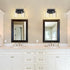 Fixtures,2-Light Vanity Lighting Bathroom Lights Over Mirror,Modern Sconces Wall Lighting with Clear Glass Shade,Light
