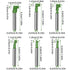 HaiFafafaing 6 1/4, 5/16, 3/8, 1/2, 9/16, 5/8 Inch Set PCS Keyhole Router Bit - Router Bits - Carbide Cutter Keyhole