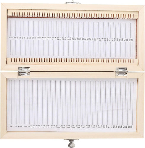 Microscope Slide Box, Large-Capacity Wooden Storage Box for Biological Slide Collection