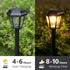 8 Pack 3000K Bulb, Solar Pathway Lights Outdoor Solar Lights Outdoor Waterproof with Tungsten Filament Decor Driveway