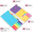 CCINEE Sticky Notes Set,402 Pcs Colored Divider Self-Stick Notes Pads Bundle for Planner Book Notes School Office Supplies Gifts Rewards