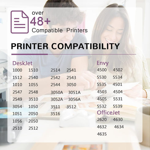 Inktopia Remanufactured Ink Cartridges Replacement for HP 61XL for Envy 4500 4502 5530 5534 DeskJet 1000 1050 1512 2540