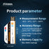 Frigga 2 Pack Temperature Data Logger Single Use Temperature Recorder 28800 Points USB Loggers High Accuracy 200 Days