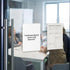 8.5 11, (4 Pack) NIUBEE Acrylic Window Sign Holder with Suction Cups X Clear Acrylic Frames Glass Door Mount