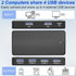 3.0 2 4 Ports,4 3.0 USB Switch Selector Computers Share USB Ports USB Switcher USB for PC Laptop Keyboard Mouse Printer
