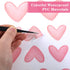 LXUEJIE 120 Pieces Heart Wall Decals, Pink Heart Shape Wall Stickers, PVC Removable Pink Walls Stickers for Girls