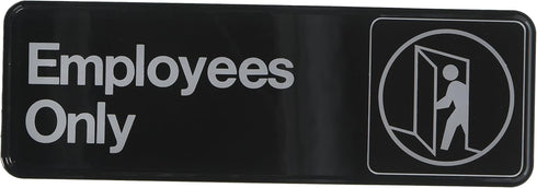 Hillman 841744 Employees Only Sign, 3" X 9"
