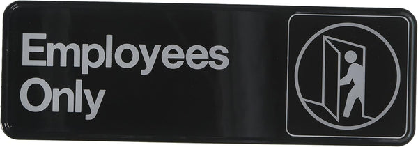 Hillman 841744 Employees Only Sign, 3" X 9"