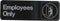 Hillman 841744 Employees Only Sign, 3" X 9"