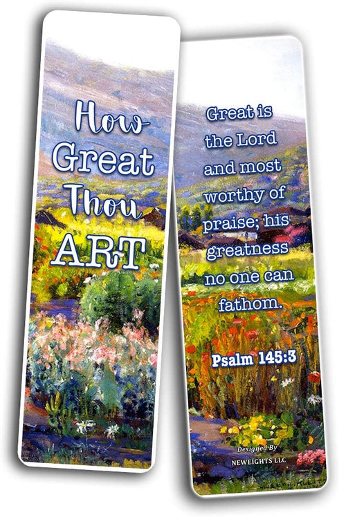 Bible Verses Scriptures Bookmarks Cards - in Christ Alone (60 Pack) - Christian Gifts for Men, Women, Teens, Kids