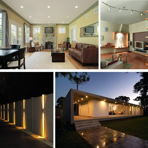 MR16 LED 12V Bipin Bulb, 3000K Warm White, 50W Halogen Replacement, GU5.3 5W, 450lm, 10-Pack for Landscape Lighting