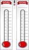 Goal Setting Chart, 2 Pack Dry Erase Fundraising Thermometer, Reusable and Magnetic for Easy Use