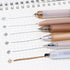 Buqoo 5 Pack Gel Pens Set with 0.5mm Fine Points - Retractable Gel Ink Pens in Various Styles with 1 Highlighter for
