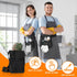 7 Desing Wish Flip Cover Server Apron with Pockets & Hanging Strap, Waitress Apron with Adjustable Belt Work Tool Bag